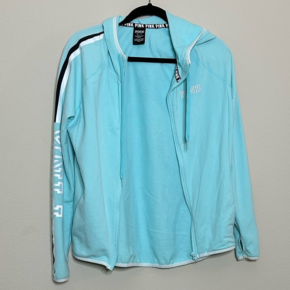 VS PINK hoodie - Mint Green - Size XS